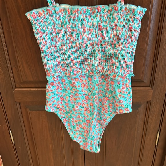 Solid and Striped one piece swimsuit size M - Picture 3 of 4